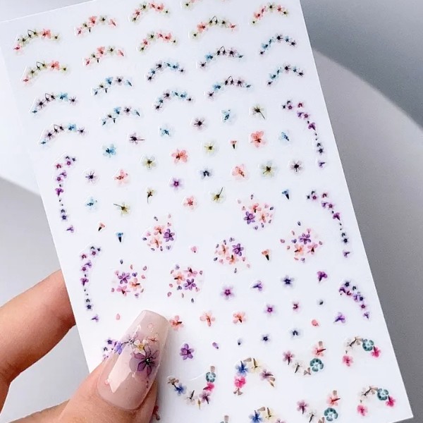 JUSTNAILS Sticker Aquarelle Flowers 975