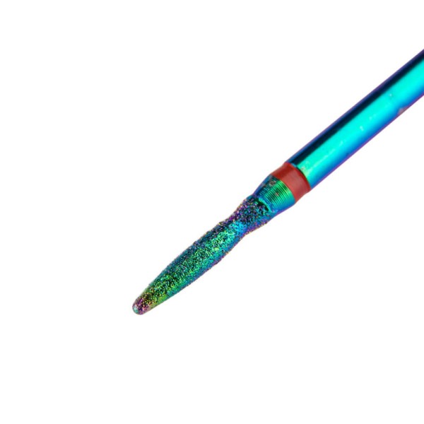 JUSTNAILS Nagelhautbit Diamant Regenbogen schmaler Tropfen 2