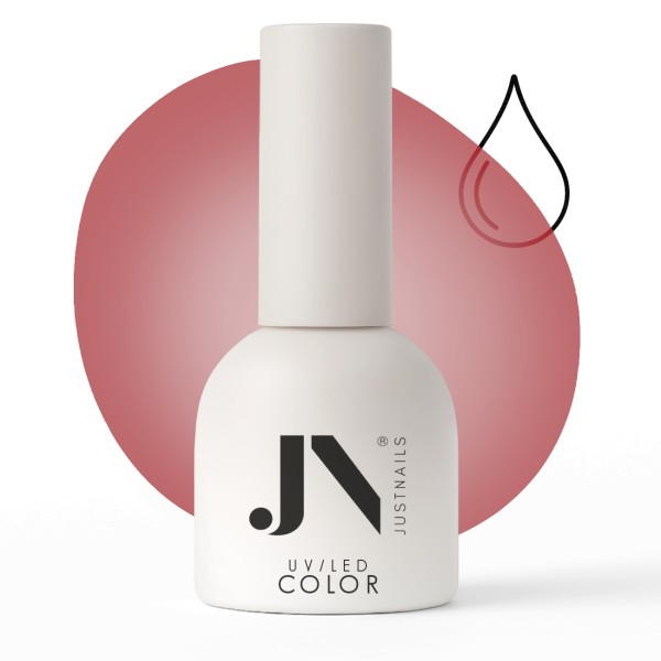 JUSTNAILS Gel GLAS Polish Color - Cherry Red - Shellac Soak-off