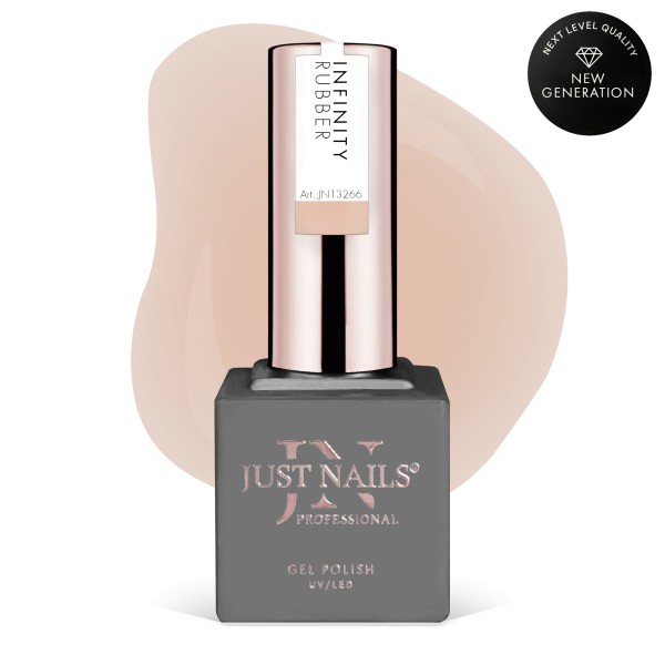 JUSTNAILS Rubber Gel INFINITY BASE - SOFT BUT SAVAGE