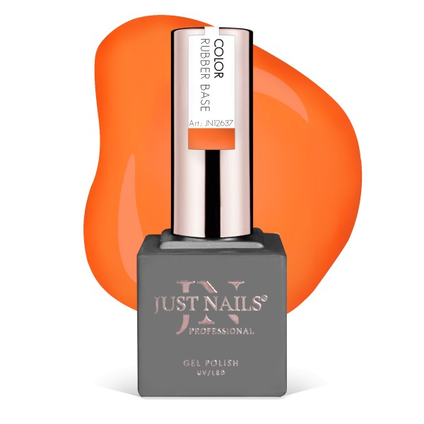 JUSTNAILS Pro Rubber Builder - PAPAYA GLOW - Shellac Hybrid Soak-off