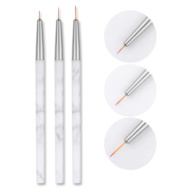 JUSTNAILS Nailart Pinsel Set Marmor