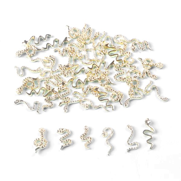 JUSTNAILS Charms Mix Snake gold 07 50pcs