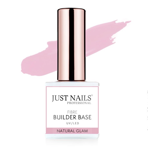 JUSTNAILS Fibre Builder Base Cover - Natural Glam - Polish Soak-off Gel