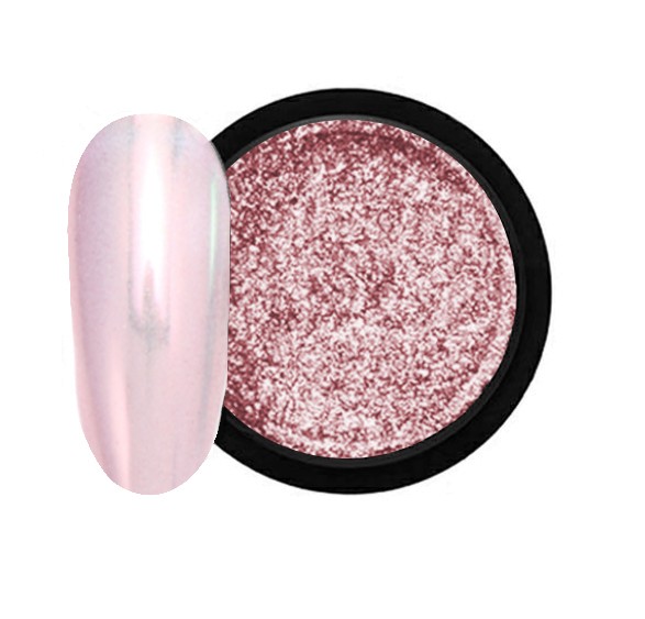 JUSTNAILS Mirror-Glow Nagel Pigment - Shell