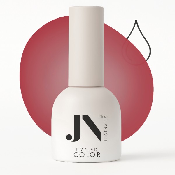 JUSTNAILS Gel GLAS Polish Color - Cherry Red - Shellac Soak-off
