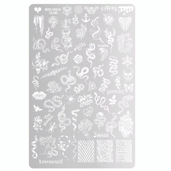 JUSTNAILS XL Stamping Platte Snake