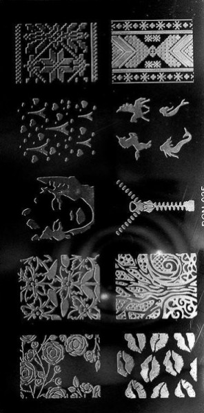 JUSTNAILS Stamping Schablone M (025)