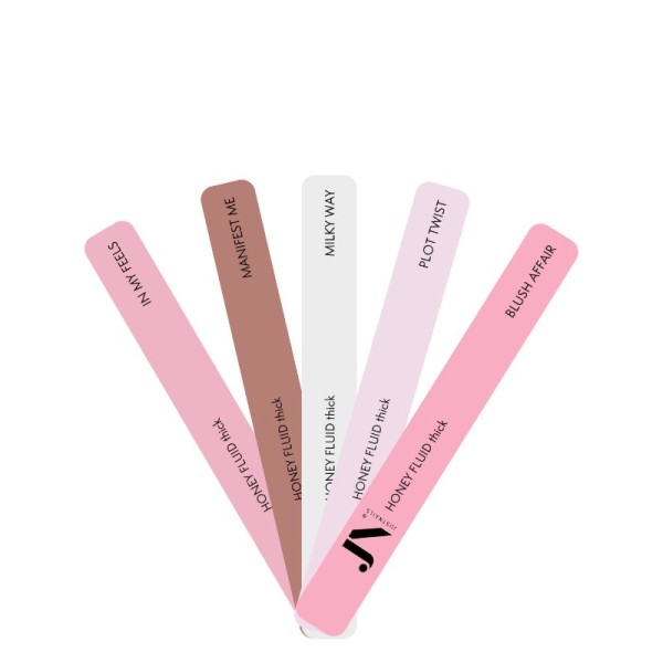 Muster Tip Swatch Labels: HONEY FLUID thick