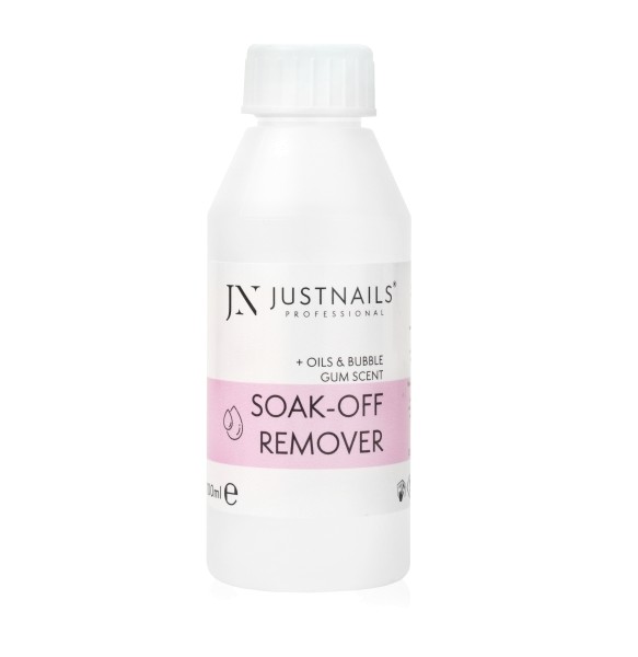 JUSTNAILS Premium Soak Off & Acryl Remover + Balsami + Fragranza Bubble Gum